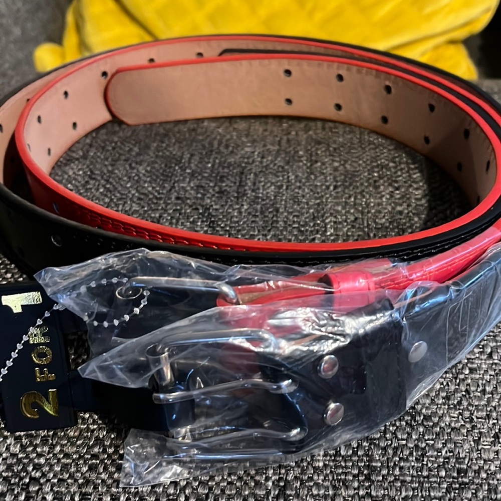 Black Belt and Red Belt size:M 34/36 NEW!